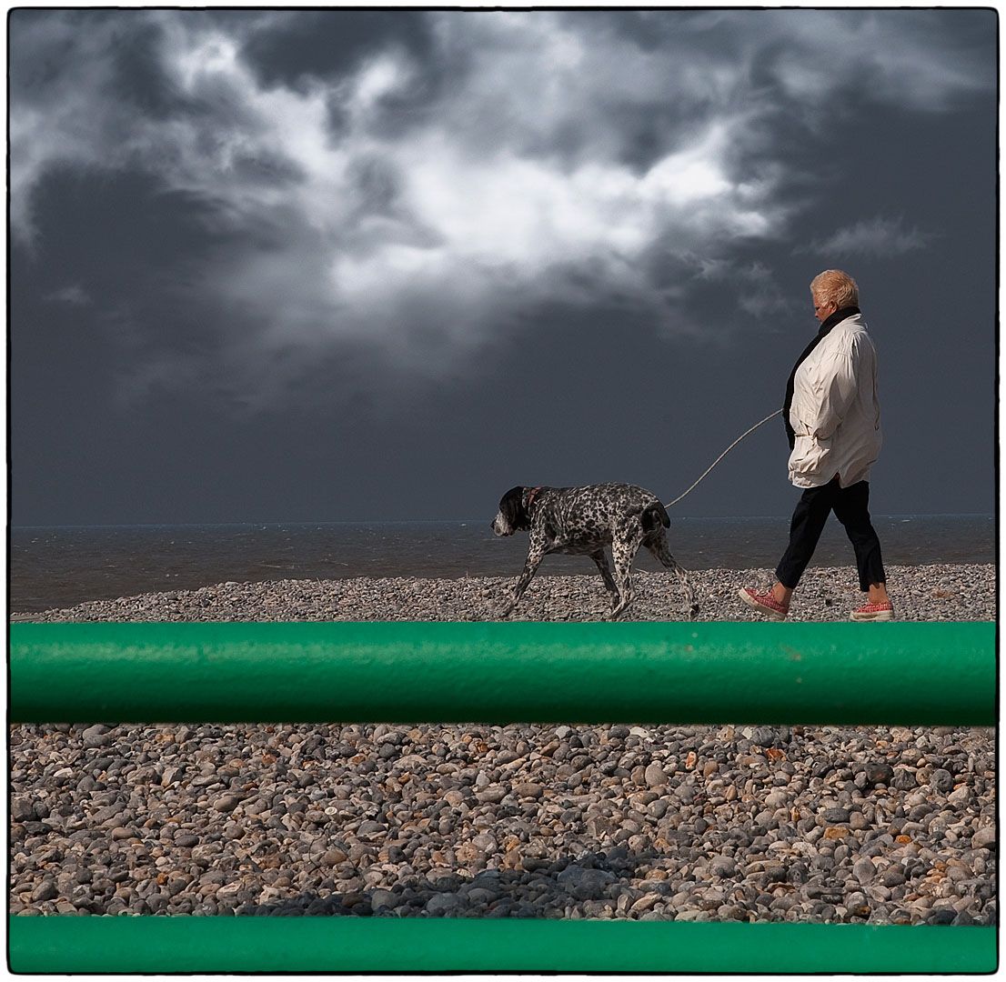 Madame et son chien -  Photo Alain Besnard